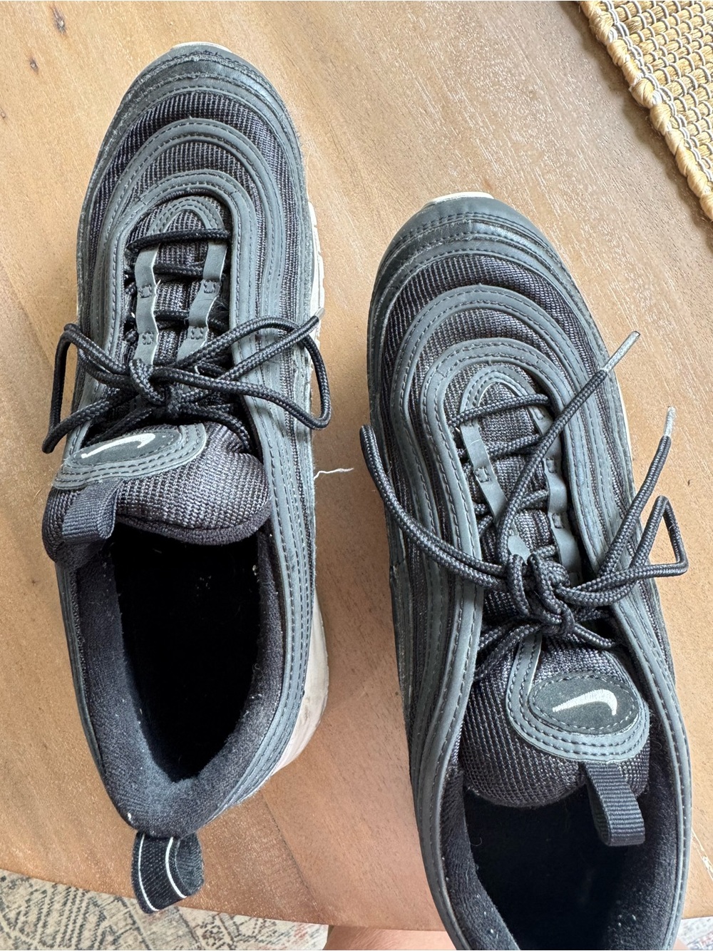 Nike Mens Black and White Air Max 97 Runner - Picture 5 of 7